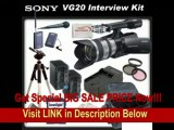 [SPECIAL DISCOUNT] Sony NEX-VG20H Interchangeable Lens HD Handycam Camcorder With Sony 18-200mm E-mount Lens   Interview Package - Includes: Wireless Lapel & Handheld Microphone Set, 3 Piece Filter Kit (UV,CPL,FLD), 32G