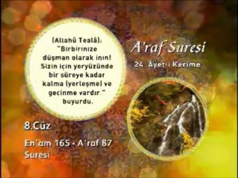 A'raf Suresi 24. Ayet-i Okunuşu ve Meali Okyay Derneği