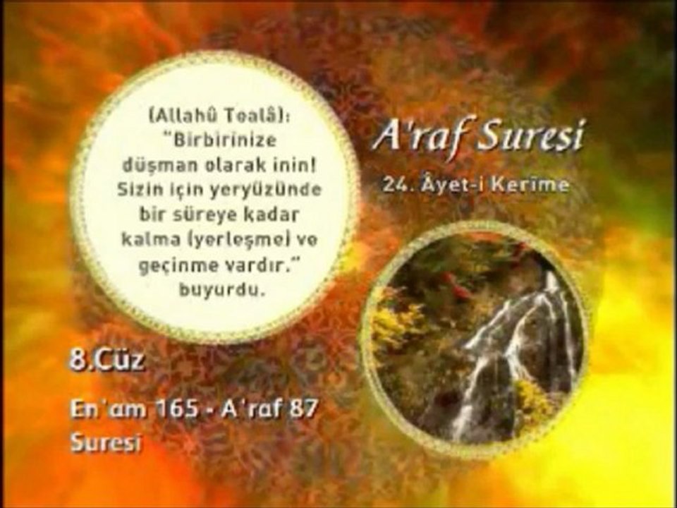 A'raf Suresi 25. Ayet-i Okunuşu ve Meali Okyay Derneği