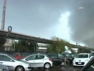 El tornado que azotó a la ciudad de Taranto en Italia