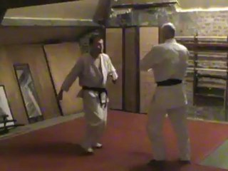 Gyaku hanmi kesa keri  : o soto gari