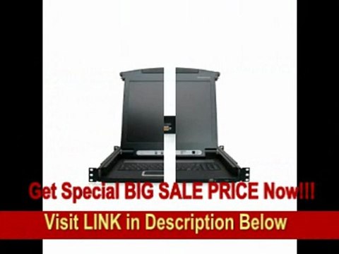 [BEST BUY] IOGEAR 1-Port Integrated KVM Console with 17 Inch TFT LCD Active Matrix Monitor, Keyboard and Touchpad GCL1800 (Black)