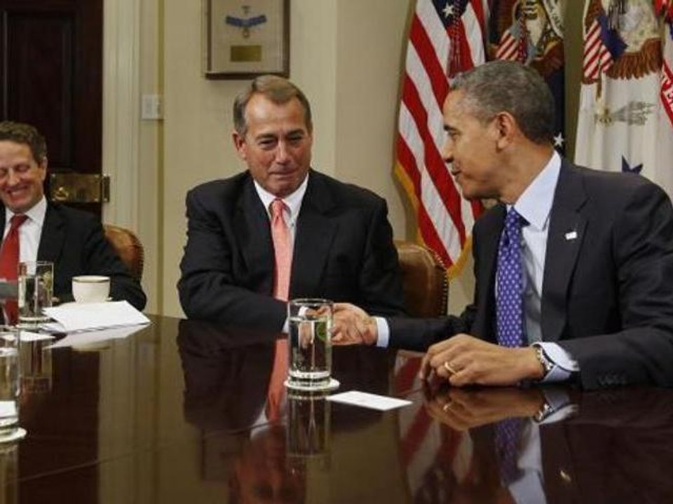 Wall Street Ends Higher on 'Fiscal Cliff' Hope After Optimistic Comments From Obama, Boehner