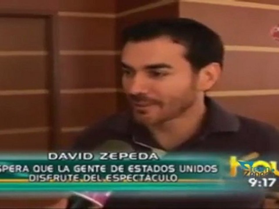 David Zepeda @davidzepeda1 en los ensayos de "Sortilegio: El Show"