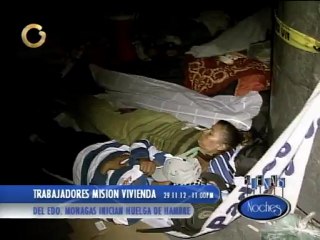 Trabajadores de Misión Vivienda realizan huelga de hambre en Caracas