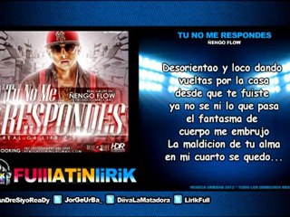 Ñengo Flow - Tu no me Respondes [Letra]