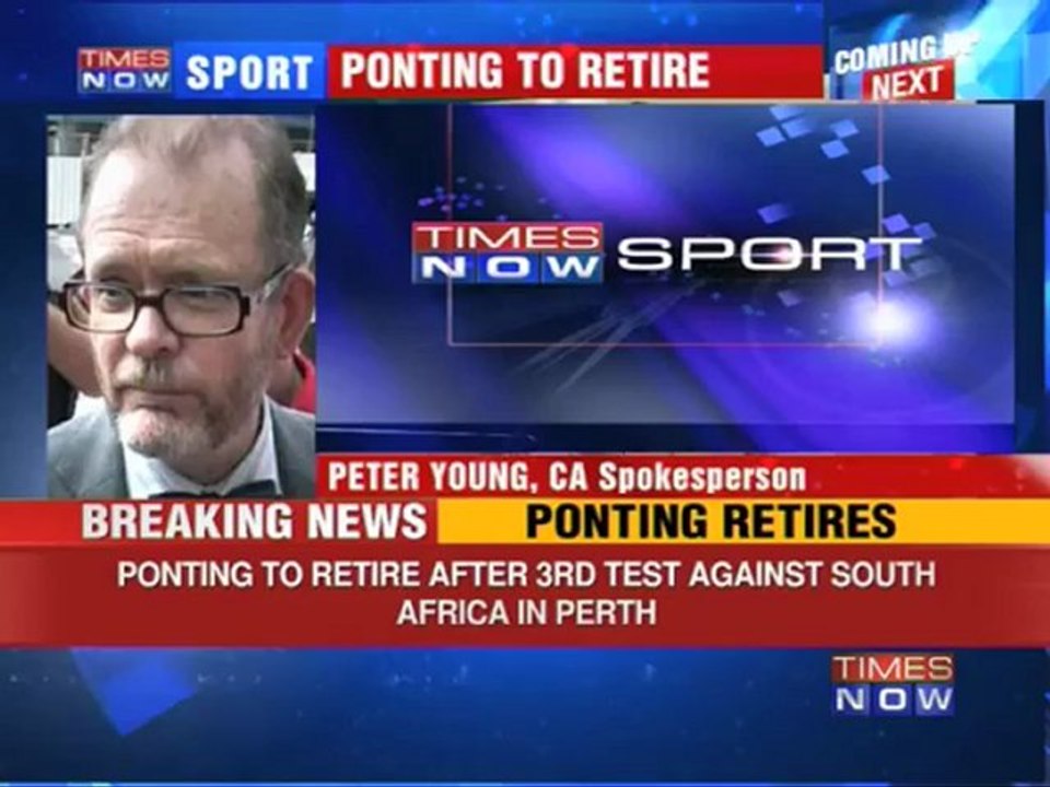 Ponting to retire from Test cricket