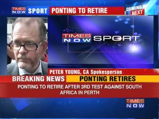 Ponting to retire from Test cricket