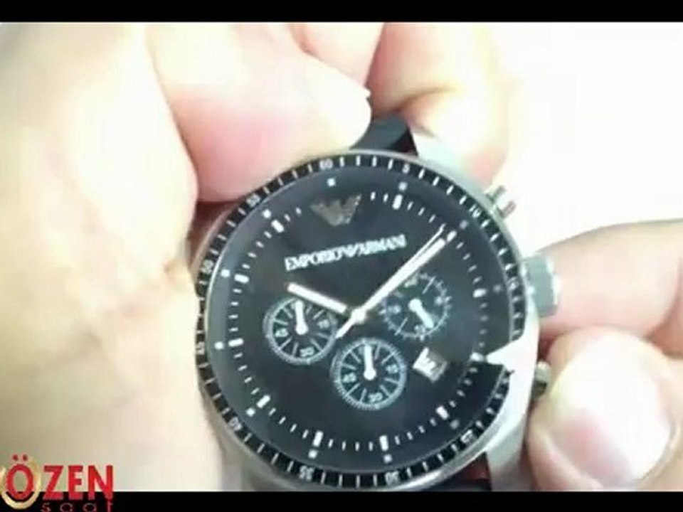 Emporio Armani Siyah Erkek Kol Saati AR0527 - www.ozensaat.com