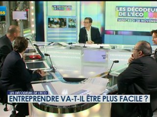 28/11 BFM : Les décodeurs de l'éco - Entreprendre va-t-il être plus facile ? 2/5
