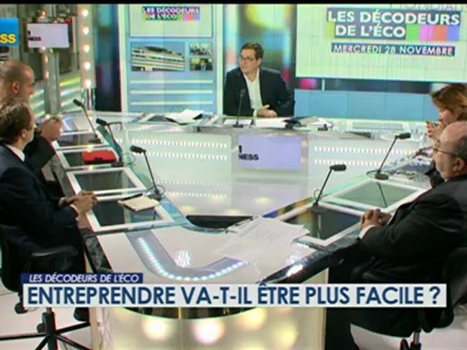 28/11 BFM : Les décodeurs de l'éco - Entreprendre va-t-il être plus facile ? 4/5