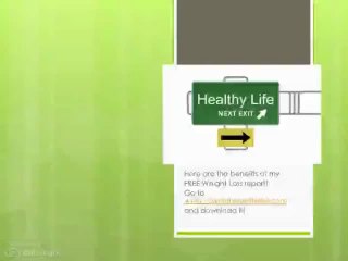 Benefits of My FREE Weight Loss Report, Lose Weight & Increase Energy Today!