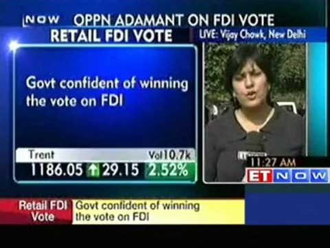 Parliament to vote on FDI in retail, outcome non-binding on govt