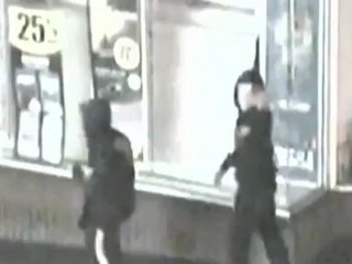 Lout abuses CCTV camera before walking into lamp post