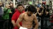 Manny Pacquiao flexes his muscles ahead of Juan Marquez bout