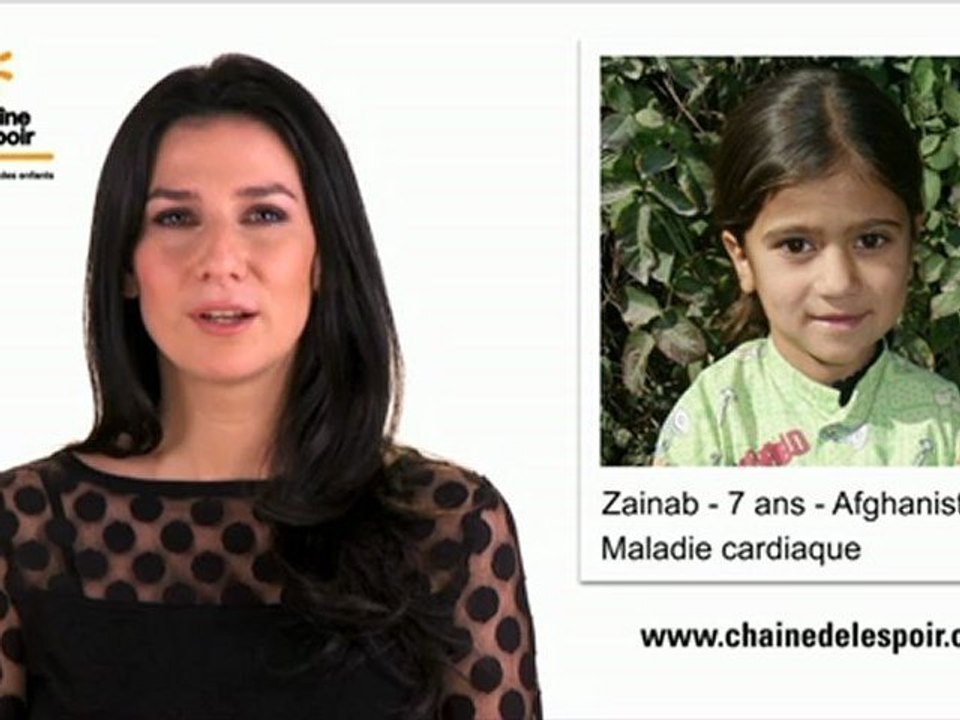 Marie Drucker ambassadrice de La Chaîne de l'Espoir