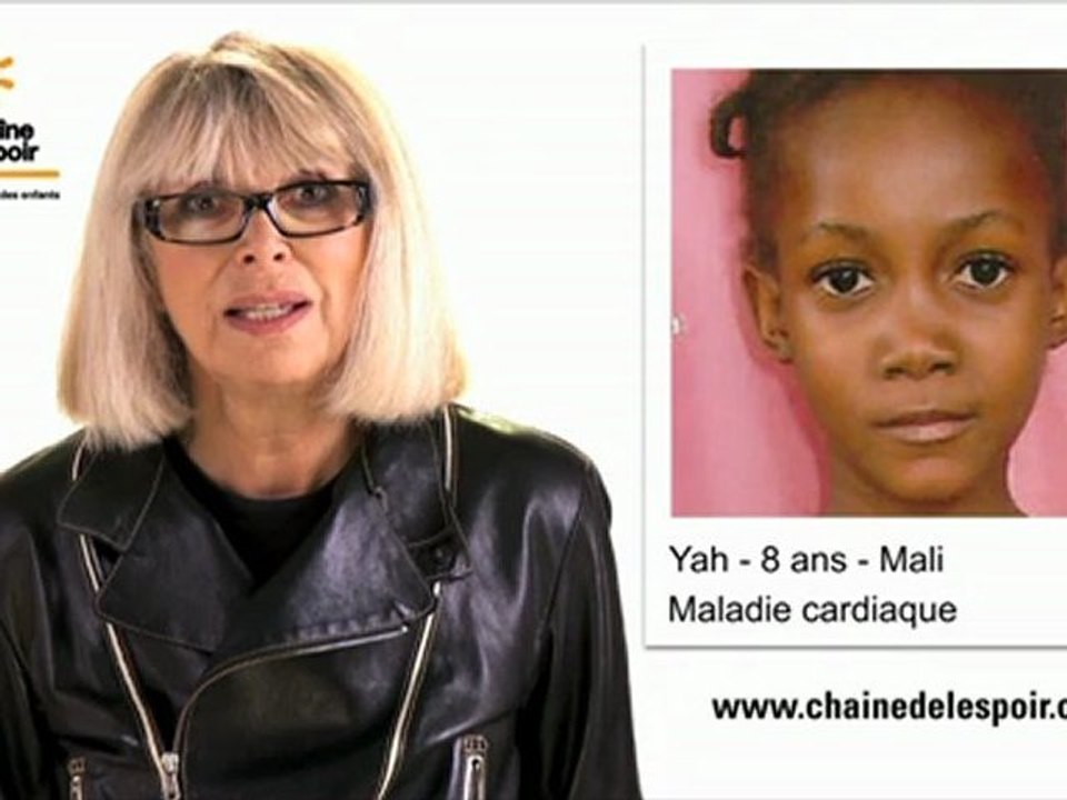 Mireille Darc marraine de La Chaîne de l'Espoir