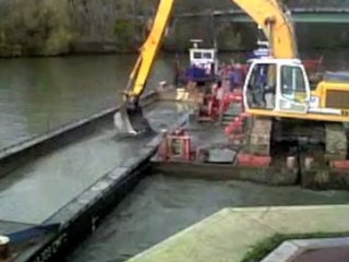 Plan drague à Cergy-Port