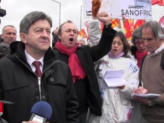 Mélenchon et Poutou, soutiens de Sanofi