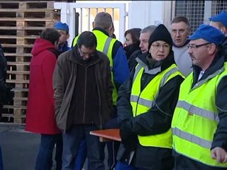 Débrayage à l'usine Candia  par La rédaction de France 3 Maine