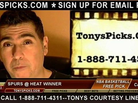 Miami Heat versus San Antonio Spurs Pick Prediction NBA Pro Basketball 11-29-2012