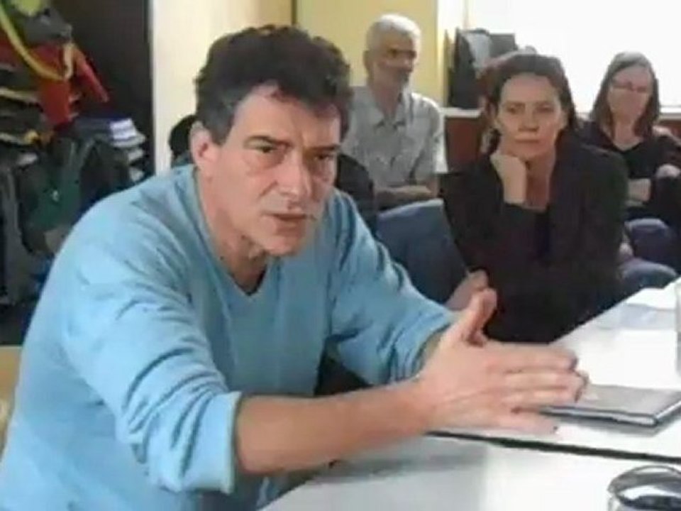 Pascal Durand, SN EELV, en conférence de presse à Autun