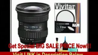 [SPECIAL DISCOUNT] Tokina 11-16mm f/2.8 AT-X Pro DX Zoom Digital Lens + UV Filter + Cleaning Kit for Canon Rebel XS, XSi, T1i, T2i, EOS 50D, 60D, 7D Digital SLR Cameras