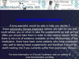 Treatment For Pulmonary Fibrosis