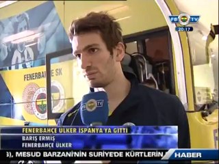 29 Kasım 2012 Fenerbahçe Ülker Madrid'e Gitti Barış Ermiş ve Andersen Röportajları