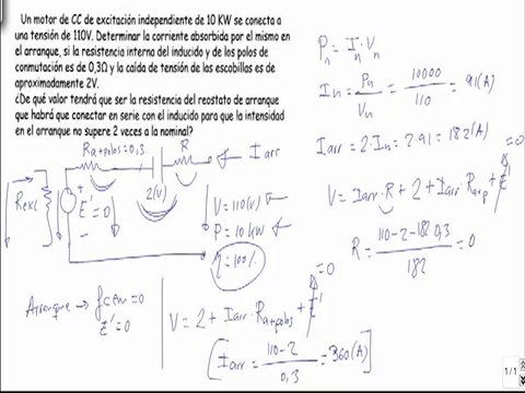 Maquinas electricas motor de excitacion independiente