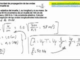 Fisica  movimiento ondulatorio velocidad propagacion ondas longitudinales