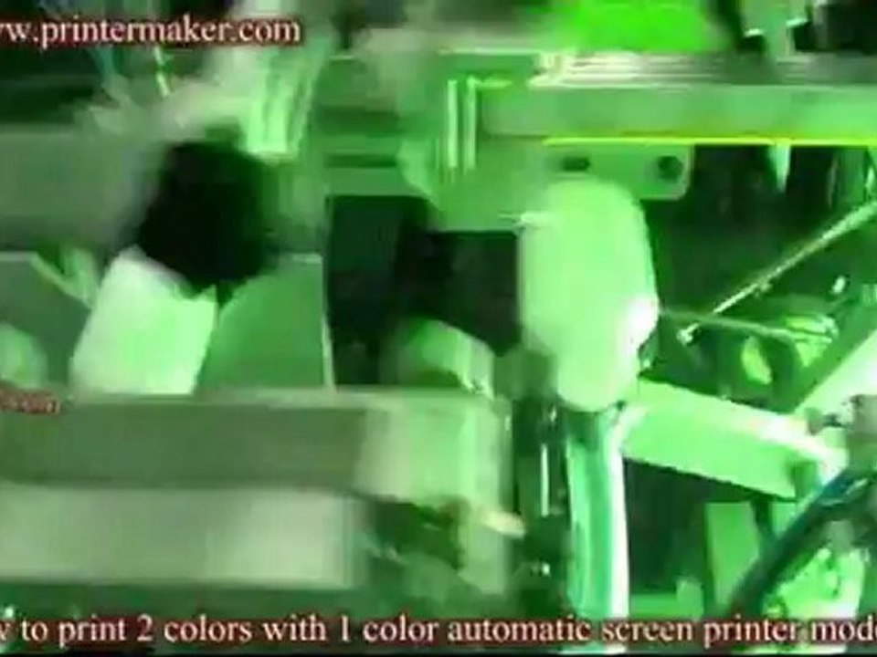 How To Print 2 Colors With 1 Color Automatic Screen Printer Model S-101