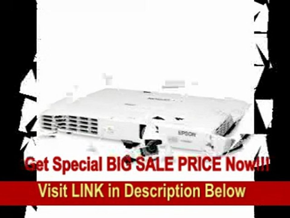 [BEST BUY] Epson PowerLite 1770W Multimedia Projector, WXGA 3000 Lumens (V11H362020)