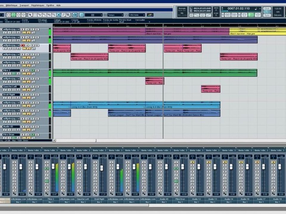 Cubase Sx 1 Megamix 80 et 90 French Willy Deejay