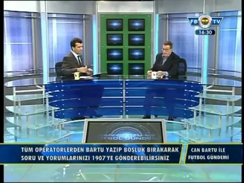 29 Kasım 2012 Can Bartu ile Futbol Gündemi Programı Fırat Aydınus Yorumu