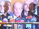 Egypte: Le projet de Constitution adopté