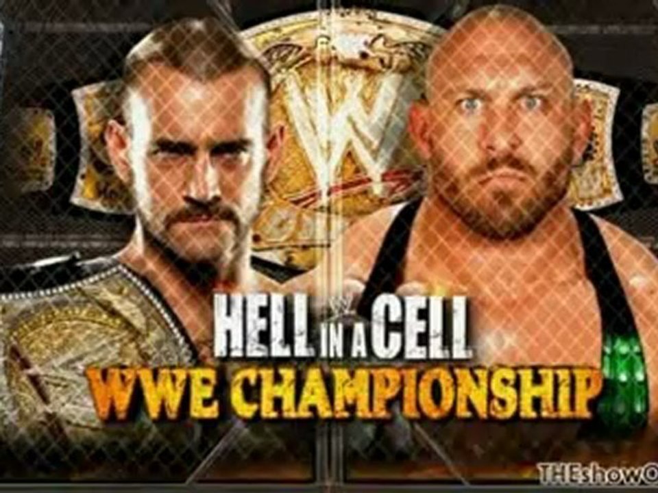 WWE Hell in a Cell 2012 Match Card V4