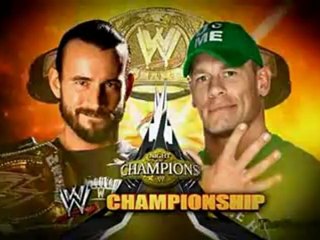 WWE Night Of Champions 2012 Match Card V1