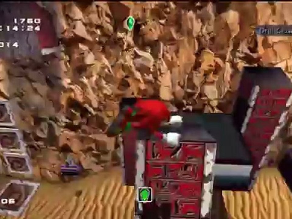 Sonic Adventure 2 Battle - Hero - Knuckles : Wild Canyon - Mission 1 : Trouve 3 morceaux de la Master Emerald !