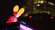 Canadian DJ deadmau5 sets London street aglow