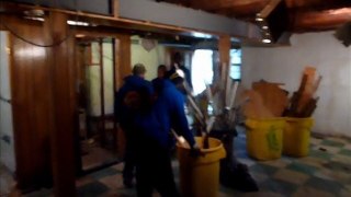 Hurricane Storm Flooded Basement Mill Basin Interior Demolition