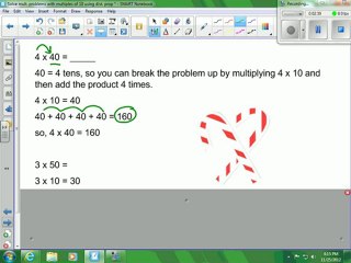 Solve mult. problems wit mult of 10 (dist. prop)