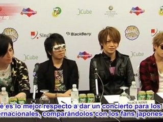 [Sub-Esp] Press Conference at Sundown Festival 2012 in Singapore [2012-11-30]