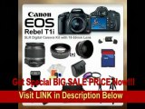 [BEST PRICE] Canon EOS Rebel T1i SLR Digital Camera Kit with 18-55mm Lens   SSE PRO Shooter Deluxe Carrying Case, Batteries, Lens, Flash & Tripod Complete Accessories Package