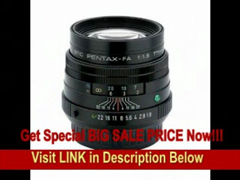 [BEST BUY] Pentax SMCP-FA 77mm f/1.8 Limited Lens with Case and Hood