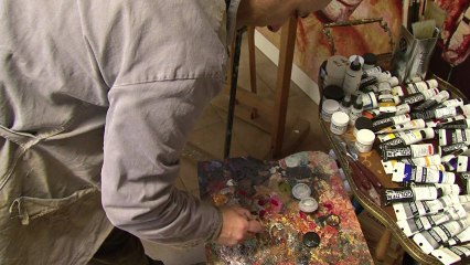 Luca Bel Baldo: Italian artist paints Kadhafi dead