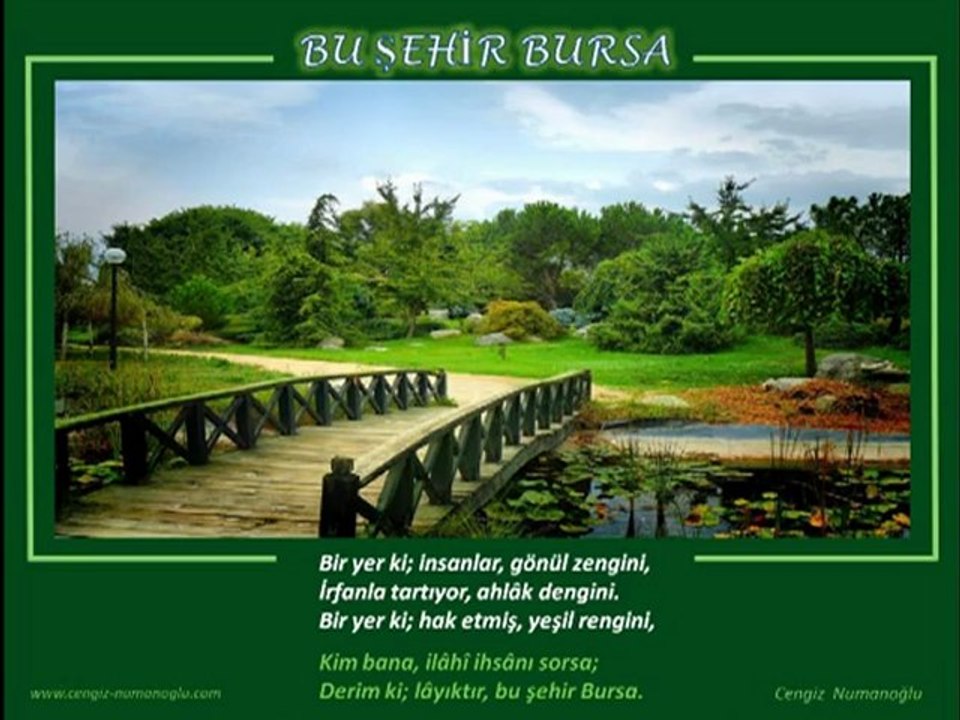 Bu Şehir Bursa (şiir) - Cengiz Numanoğlu