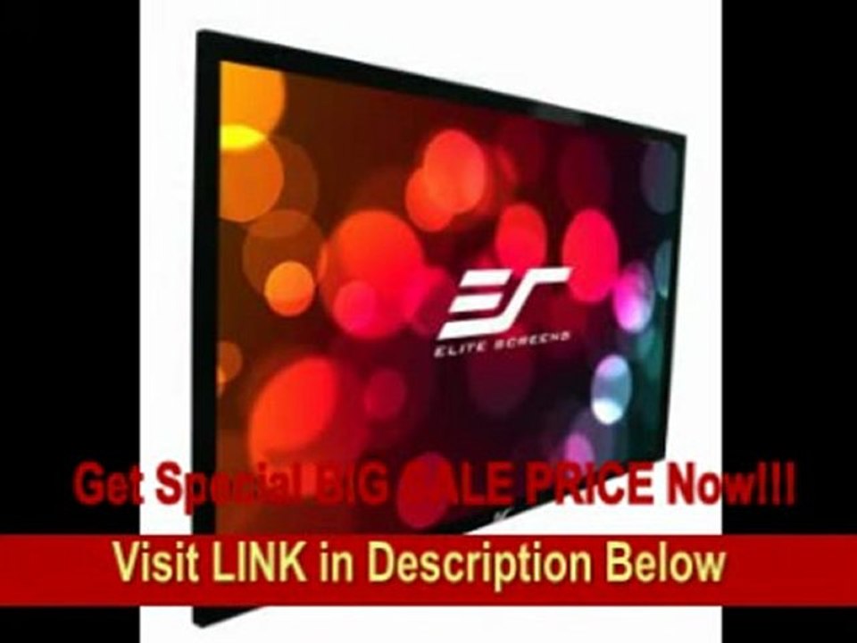 [SPECIAL DISCOUNT] Elite Screens ER120DH2 120-Inch Sable Projection Screen