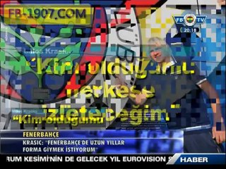 Milos Krasic: '' Kim olduğumu herkese izleteceğim'' FB TV