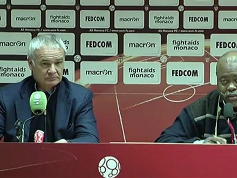 Conférence de presse AS Monaco FC - CS Sedan : Claudio RANIERI (ASM) - Laurent GUYOT (CSSA) - saison 2012/2013